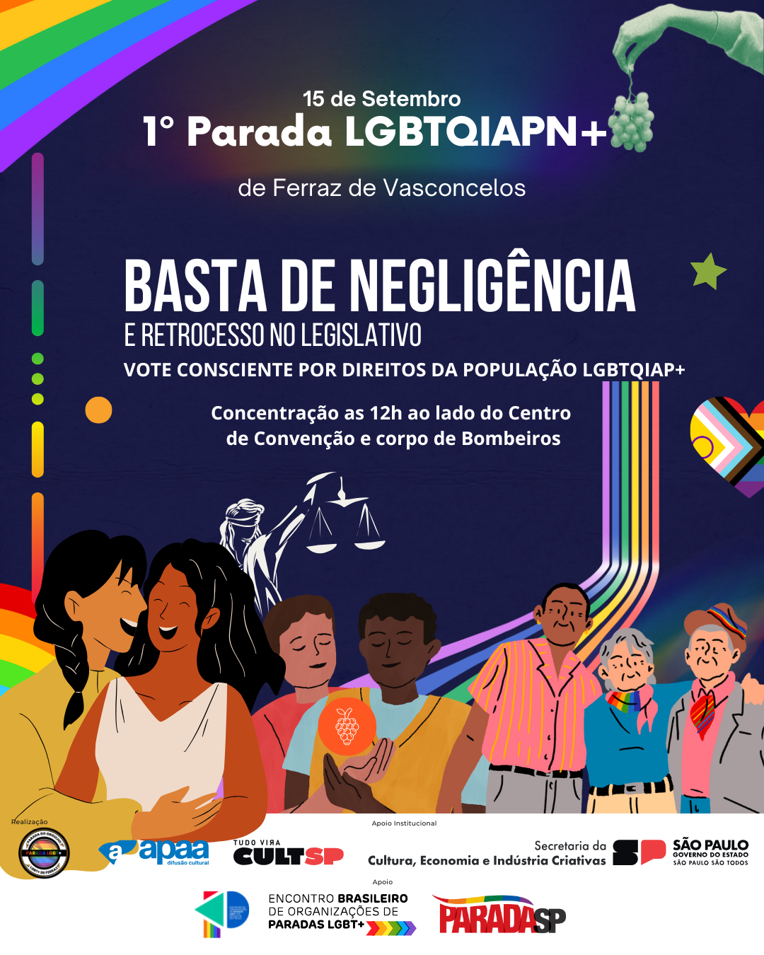 Cartaz da 1ª Parada, 2024